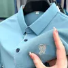 Bu caballo de guerra masculino bordado polo camisa casual manga larga camisetas diseñador sudadera verano negocio jersey camiseta cómoda camiseta de algodón