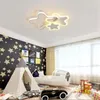 Plafonniers Spot Lampe Chambre d'enfant Créativité Yunduo Love Star Lampes de décoration intérieure Personnalité LED Lustre d'étude