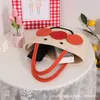 Beach Bags Cute Bread Handheld Cotton Knitted New Cartoon Straw Ugly Basket Women s 230327