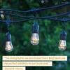 Hanglampen 48ft bollen omvatten weerbestendige buitenstringlichten E26/E27 Commercial Grade Heavy Duty Strand Lighting met US EU AU -plug