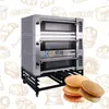 Oformas elétricos Bakery Baking Forno Equipamento Pão Bolo de Pizza Comercial 3 decks 6 bandejas
