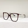 2024 Nieuwe hoogwaardige nieuwe luxe designer Zonnebril Internet Celebrity heeft hetzelfde Pearl Myopia -brillenframe en het gewone gezicht van Female CH3441 ziet er klein uit
