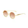 Polygonale Sonnenbrillen der Modemarke für Damen, europäischer und amerikanischer Luxusstil, Kajia-Sonnenbrille mit Leopardenkopf aus Metall für Herren, personalisierte Brille
