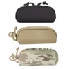 Óculos de sol Casos Bolsas de nylon Óculos duros Bolsa de caça ao ar livre Caso de óculos de sol Mille Molle Tactical Glasses Tactical Bolsa Goggles Caixa da caixa de armazenamento J230328