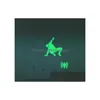 Switch Stickers New Luminous Cartoon Diy Sticker Wall Decoration Fluorescent Living Room Children Home Decorative Dhcfq