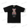 Men's T-Shirts Short Sleeve Camo Cartoon Violent Bear 2023 Summer New Premium Half Sleeve Men's T-Shirt T230328