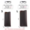 Sunglasses Cases Bags Fashion Cowskin Glasses Pouch Handmade Genuine Leather Sunglasses Holder Bag Eyeglasses Case Cover With Lanyard J230328