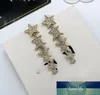 Klassiska tvärörhängen Stud för kvinnor isade ut kubiska zirkoniumsmycken Hip Hop Simple Fashion Diamond Earring Party Gift