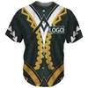 Camicie casual da uomo Stampe personalizzate per tatuaggi polinesiani Squadra LOGO / NOME Maglia da baseball da uomo America Manica corta Sottile Adulto Traspirante B