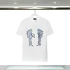 Summer Mens Designer T Shirt Casual Man Damskie Tie z literami Drukuj krótkie rękawy