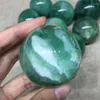 Decorative Figurines Green Fluorite Sphere Quartz Crystal Natural Stones Healing Reiki Gemstones Ball Home Decoration