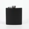 Matt black 6/8oz Liquor Hip Flask Screw Cap,100% 18/8 (304) stainless steel laser welding color can be mixed food degree , personalized wedding gift