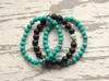 Strand Beaded Strands Buddha Meditation Stack Bracelets 6 mm Turquoises Ustaw dar bransoletki dla mężczyzn Buddyzm Energia