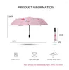 Paraplyer solskade små färskt halvautomatiska paraplyregn och solen med dubbla användningar