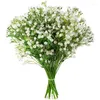 Dekorative Blumen, 38,1 cm, weißes Gypsophila, künstliche Hochzeit, DIY-Dekoration, Arrangement, Kunststoff, Babys Atem, gefälschte Blumen, Heimdekoration