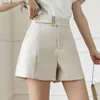 Women's Shorts Elegant Casual Women Shorts Summer Fashion High Waist All-Match Work Office OL Short Trousers Female Khaki 230328