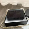 مصممي الفاخرون أكياس رسول خمر Crossbody Fashion Women أعلى جودة الكتف سلسلة كلاسيكية سلسلة مربعة مربعة محفظة الجلود محفظة السيدات مع شعار