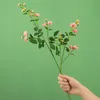 Simulation small rose rose artificial bouquet of flowers wedding decoration holding fake flower ornaments