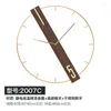 Wandklokken Creative Simple Clock Noordse luxe Large metaal Modern stille gouden woonkamer Reloj Pared Home Decor