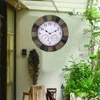 Wall Clocks Clock With Temperature And Humidity Waterpoof Silent For Kitchen Home