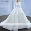 Partykleider Lceland Poppy Damen-Ballkleid aus Satin, Hochzeit, lange Ärmel, bodenlang, Spitzenapplikationen, Brautkleider mit Korsettrücken 230328