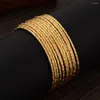 Pulseira 15pcs Bulsas de ouro na África Etíope Cor de moda para mulheres Africanas Bracelet Jewelry Gifts Gifts