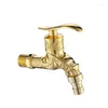 Bathroom Sink Faucets Zinc Alloy European Antique Faucet Single Cold Washing Machine Mop Pool Into The Wall Retro Outdoor