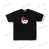 T-shirt da uomo 2023 New T-shirt a maniche corte APE Lettera Cartoon Little Ape Lover T-shirt girocollo allentata Abbigliamento da uomo T230328