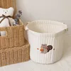 Borse per pannolini Pannolino Caddy Articoli per bambini Stoccaggio di giocattoli per nati Culla Organizzatore Biancheria da letto Cotone Ricamo Mamma Bebe 230328