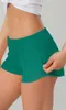 Lu hotty short Pantaloncini da yoga da donna Pantaloncini sportivi da palestra a vita alta Pantaloni corti sportivi Pantaloni solidi ad asciugatura rapida