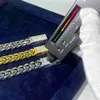 Pass Diamond Tester 8mm 10mm 12mm 14mm Vvs1 Moissanite Stainless Steel Cuban Link Chain