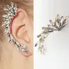 Backs Earrings Clip-on & Screw Back Trendy Crystal Ear Cuff Piercing Clip On For Women Gold Color Korean Style Aesthetic 2023 Fashion