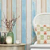 Wallpapers diy waterdichte zelfklevende behang contact papier houten slaapkamer garderobe stickers meubels woningverbetering