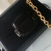 Bolso de diseñador para mujer Bolso de un solo hombro clásico Vintage Doble compartimento Concha Correa oblicua Empalme de color de cuero Bolso de sillín de lujo G