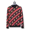 2023 Projektant Sweter druk Mężczyźni Swatery T Shirt Wysoka swobodna okrągła haft z długim rękawem Jakość jesiennej i zimowej pullove dzianinowe ubranie