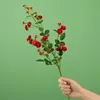Simulation petite rose fleur transfrontalière multi-tête simulation fleur bouquet artificiel décoration de mariage tenant de fausses fleurs