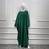 Roupas étnicas Butterfly Abaya Ramadan Eid Roupos de oração muçulmana Mulheres zíper Frente Jilbab Islâmica Roupa Dubai Abayas Khimar Hijab Dress