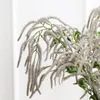 装飾的な花のための人工植物家庭装飾ウェディングフラワーアレンジメントシングルブランチプラスチック天井ラタンフェイクツリーフローラル