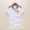 Heren overhemd Heren designer poloshirts voor heren Korte mouw Ademend Patchwork Letter Aangepaste golfpolo's Katoenmix Zwart Wit Modemerk 3XL