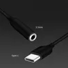 Adaptery Kable Type-C USB-C Mężczyzna do kabla słuchawkowego 3,5 mm Aux Audio Female Jack dla Samsung Note 10 20 Plus 828D
