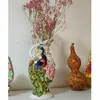 Vase Southeast Asian Style Ceramic Vase Vase Decoration Flower Bottle EuropeanPastoral Couple Peacocks