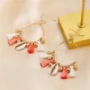 Boucles d'oreilles pendantes à franges colorées pour femmes, grand cercle, breloque, goutte d'oreille, style Boho, bijoux de plage d'été, cadeaux