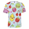 Men's T Shirts Fruit 3D Print Shirt Male/female Summer Cool Short Sleeve Loose Casual O-Neck High Quality Fashion Tee