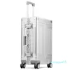 Koffers hoogwaardige 100% Aluminium-magnesium Rolling Bagage Voor Boarding Spinner Reiskoffer 46 Wielen