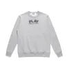 Designer Men's Hoodies Com Des Garcons Black CDG Sweatshirt PLAY Double Hearts Crewneck Sweatshirts Brand XL New