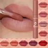 Brillo de labios Velvet Matte Nude Sexy Lápices labiales líquidos impermeables de larga duración Maquillaje rojo para mujeres Cosméticos de Corea