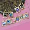 Choker Cz Crystal PO ramki symulowane Naszyjka Złota Kolor Link Łańcuch biżuteria dla kobiet Złe szczęście Prezent w