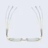 Sunglasses May F2023 Elegant Reading Glasses For Women High Quality Rimless Prescription Ladies Blue Light Blocking