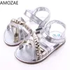 Sandales enfant en bas âge infantile enfants chaussures bébé filles princesse chaussures été sandales enfants talon plat sabots filles chaussures romain pantoufles W0327