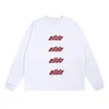 Luxury Mens Long Sleeve Sweatshirt Bullet Screen Letter Printing Sweatshirt Fashion Brand Round Neck Pullover Women's Top Black White Pink